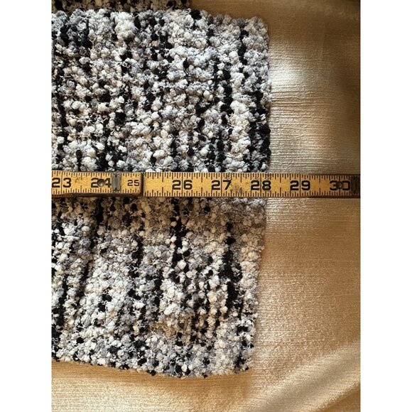 Rachel Zoe Open Cardigan Sweater Sz Large  Multi Tweed Color Texture Pockets - Picture 8 of 11